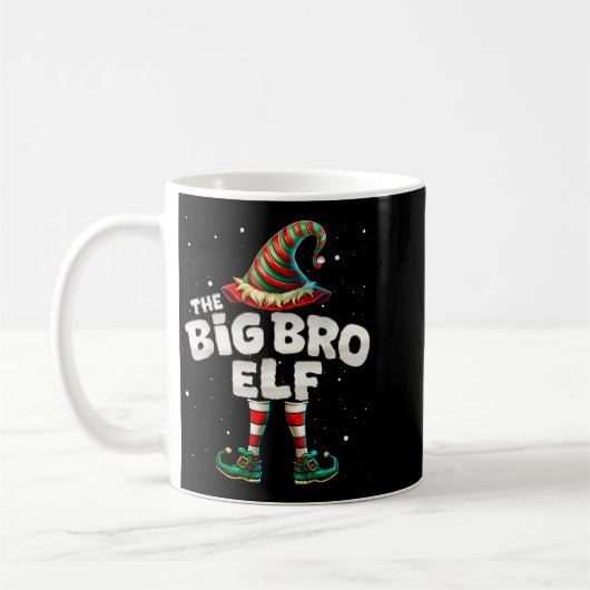 Mug I'm The Brother Elf Family Matching Group Christma (Gauche)