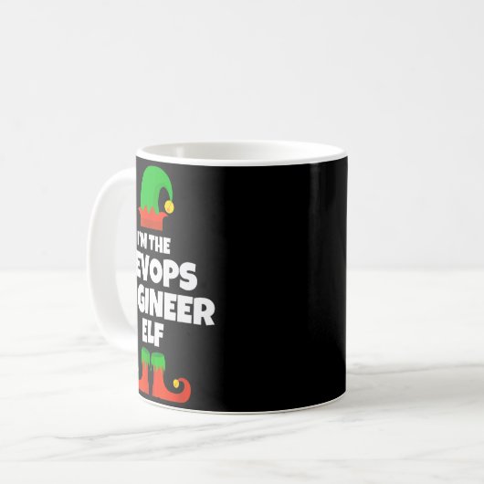 Mug I'm The Devops Engineer Elf Family Pajama Christma (Devant gauche)