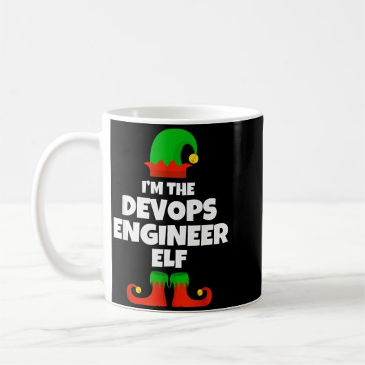 Mug I'm The Devops Engineer Elf Family Pajama Christma (Gauche)