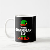 Mug I'm The Grammar Elf Family Pajama Christmas Englie (Gauche)