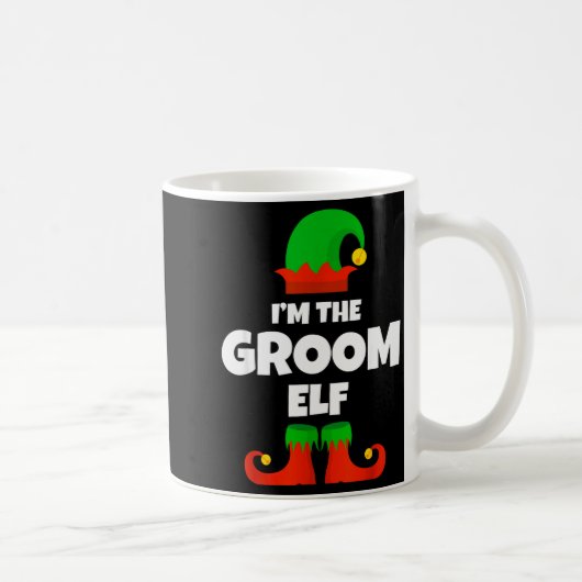 Mug I'm The Groom Elf Family Pajama Christmas Funny (Droite)