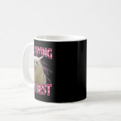 Mug I'm Trying My Silly Crying Cat Meme Funny Cats Ani (Devant gauche)