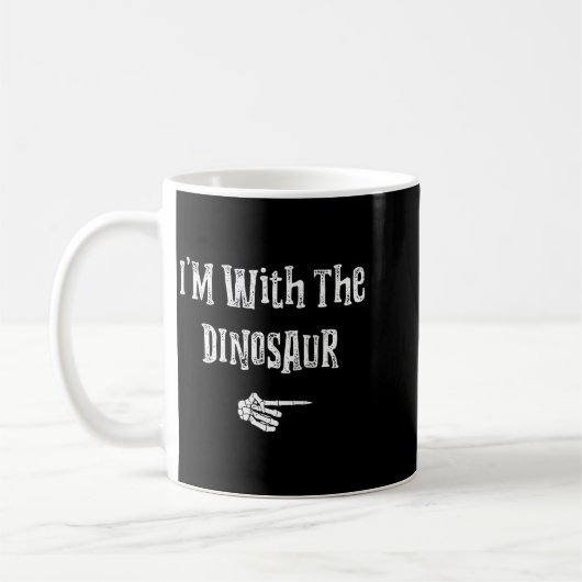 Mug I'm With Dinosaur Halloween Costume Funny Couples (Gauche)