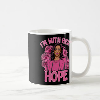Mug I'm With Her Hope Kamala Harris 2024 Cancer du sei
