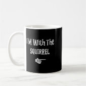 Mug I'm With Squirrel Halloween Costume Funny Couples  (Gauche)