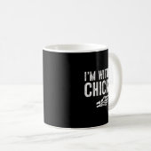 Mug I'm With The Chicken Easy Costume Halloween Couple (Devant droit)