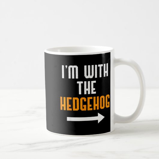 Mug I'm With The Hedgehog Costume Funny Halloween Coup (Droite)