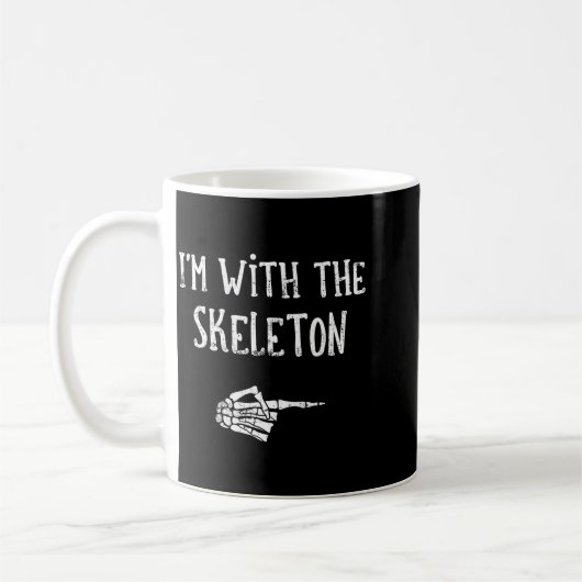 Mug I'm With The Skeleton Matching Couple Costume Hall (Gauche)