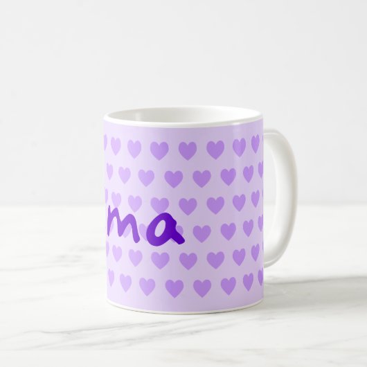 Mug Ima en violet (Devant droit)