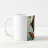 Mug Image 3D d'un petit chaton mignon regardant dehors (Gauche)