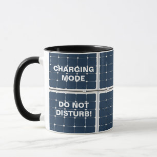 Mug Image amusante d'un panneau solaire