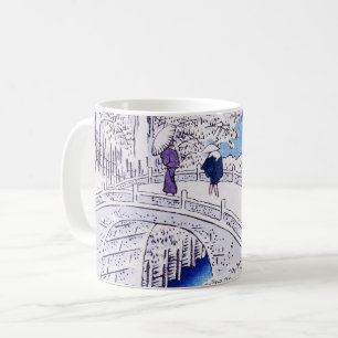 Mug Image au pont par Utagawa Hiroshige