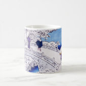 Mug Image au pont par Utagawa Hiroshige (Centre)