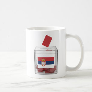 Mug Image conceptuelle des élections en Serbie