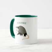 Mug Image Cute Possum personnalisée (Devant gauche)