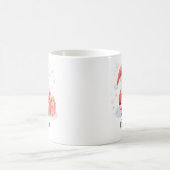 Mug Image d'aquarelle de Père Noël mignonne Nom de Noë (Centre)