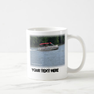 Mug Image de bateau de ponton, votre texte ici