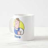 Mug Image de bricoleur avec nom. Homme à tout faire (Devant gauche)