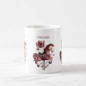 Mug Image de cheval de carrousel fantaisiste (Centre)