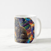 Mug Image de fantasy extrême de 2 chats dans un cadre (Devant droit)