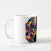 Mug Image de fantasy extrême de 2 chats dans un cadre (Gauche)