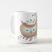 Mug Image de la chouette de la coupe (Devant gauche)