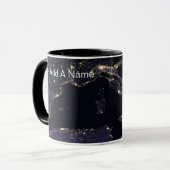 Mug Image de la NASA Italie la nuit (Devant gauche)
