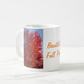 Mug Image de l'arbre automne | (Devant gauche)