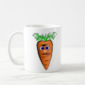 Mug Image de légume de carotte de bande dessinée (Gauche)