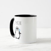 Mug Image de manchot moderne Cute personnalisée (Devant gauche)