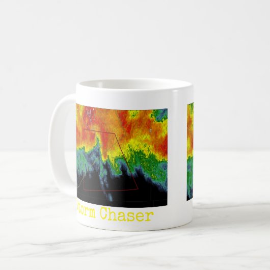 Mug Image de radar de chasseur de tempête (Devant gauche)