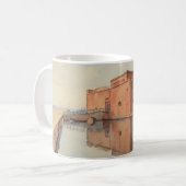 Mug Image de style de peinture à l'aquarelle du châtea (Devant gauche)