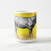 Mug Image de vache de ferme ancienne taureau (Centre)