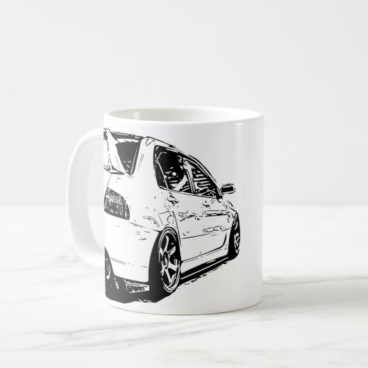 Mug Image de vecteur d'évolution de Mitsubishi (Devant gauche)