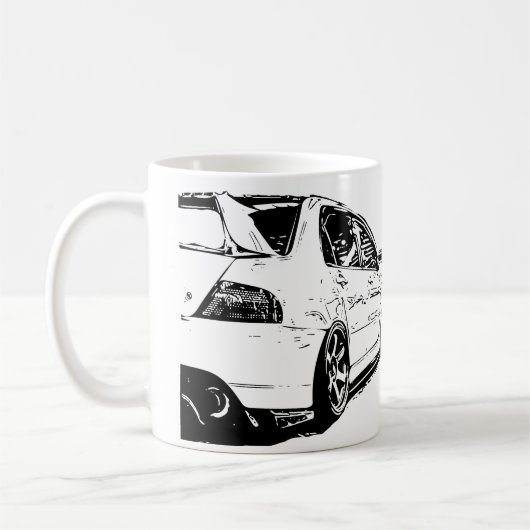 Mug Image de vecteur d'évolution de Mitsubishi (Gauche)