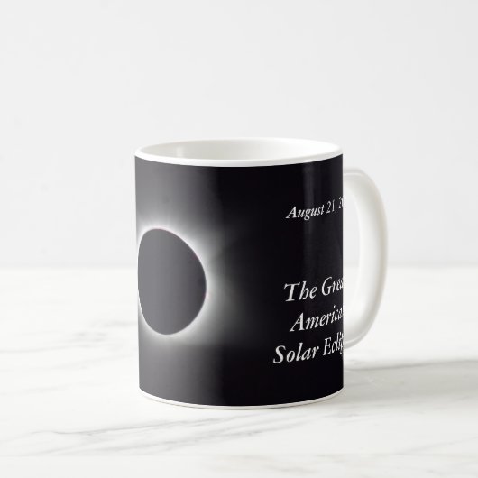 Mug Image d'éclipse solaire 2017 (Devant droit)
