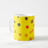 Mug Image dessinée à la main Abstraite avec points mul (Devant gauche)
