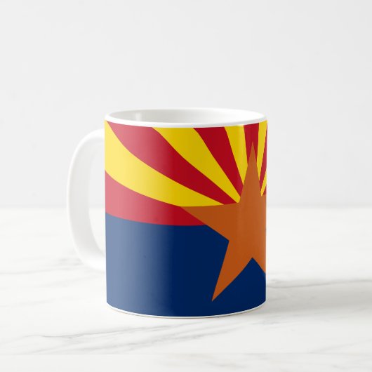 Mug Image du drapeau de l'État de l'Arizona (Devant gauche)