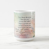 Mug Image du verset biblique Jérémie 29:11 (Centre)
