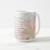 Mug Image du verset biblique Jérémie 29:11 (Devant droit)