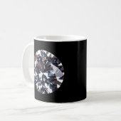 Mug Image élégante de la gemme de diamant (Devant gauche)