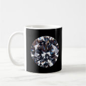 Mug Image élégante de la gemme de diamant (Gauche)