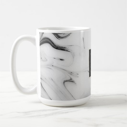 Mug Image élégante en marbre blanc (Gauche)