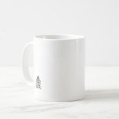 Mug image en noir et blanc d'un design orné (Devant gauche)