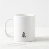 Mug image en noir et blanc d'un design orné (Gauche)