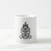 Mug image en noir et blanc d'un design orné (Centre)