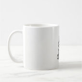 Mug image en noir et blanc d'un design orné (Gauche)