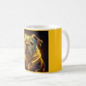 Mug Image Fantastique Bouledogue Anglais Jaune Néon (Devant droit)
