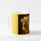 Mug Image Fantastique Bouledogue Anglais Jaune Néon (Devant gauche)
