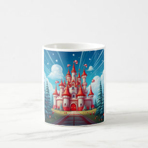 Mug Image Fantastique D'un Château En Canne De Bonbon